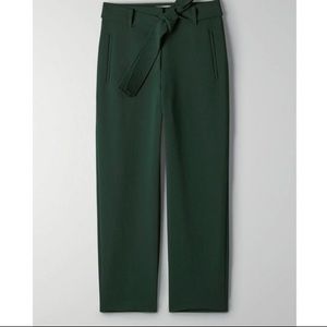 Wilfred Tie Front Pant, Scarab, 6